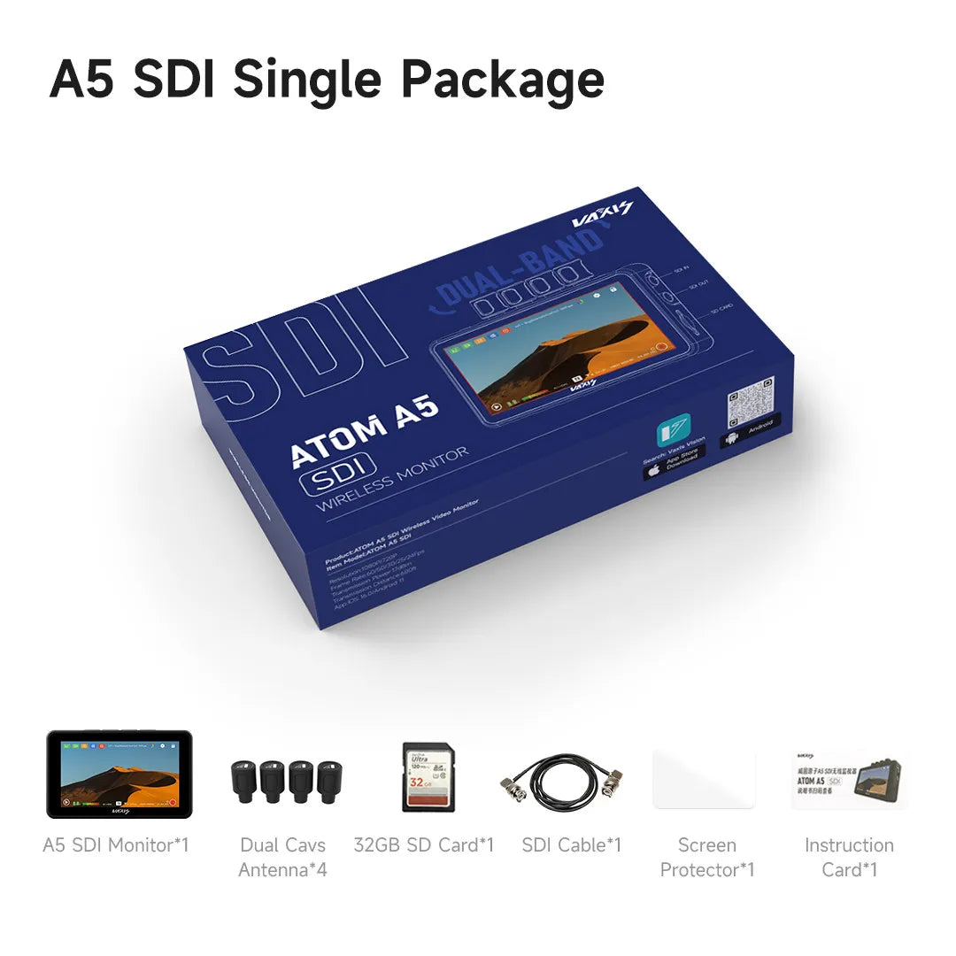Vaxis Atom A5 SDI Ultra Bright Dual Band Wireless Monitor